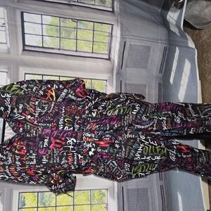 L'ATISTE Multicolor Graphic Jumpsuit